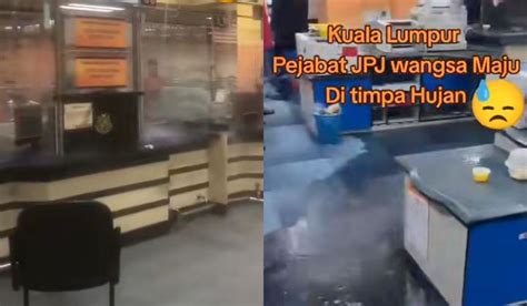 JPJ Wangsa Maju Office In Kuala Lumpur Remains Open Despite Roof Leak | TRP