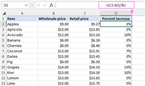 Excel Formula Calculate Percentage Between Two Cells - Printable Templates