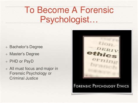 Career path: Forensic Psychology