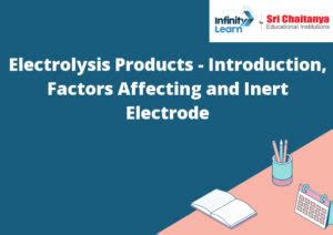 Electrolysis Products - Introduction, Factors Affecting and Inert ...