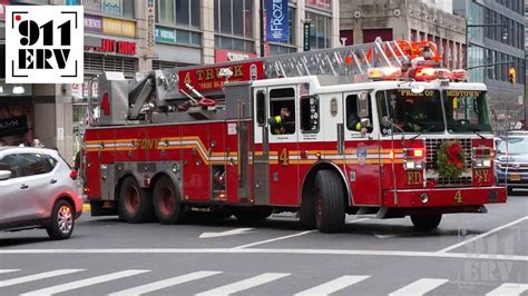 FDNY Ladder 4 Responding in 2024