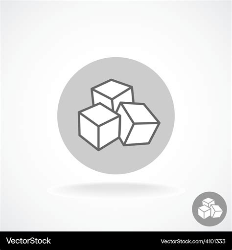 Sugar logo three cubes Royalty Free Vector Image