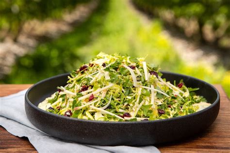 Brussel Sprout Slaw with Green Goddess Tahini Yoghurt — Farm to Fork | Eating well recipes ...