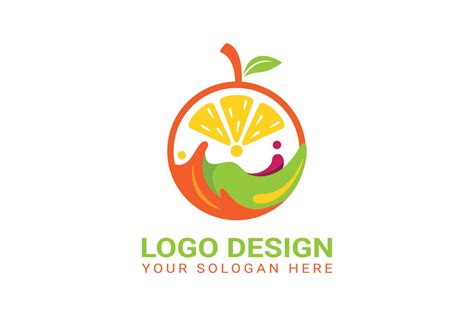 Orange Logo Design Vector Template 8099971 Vector Art at Vecteezy