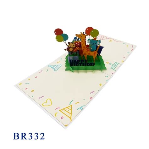 Birthday Animals Pop Up Card