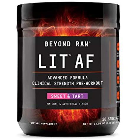 Beyond Raw LIT AF Pre-Workout - Sweet and Tart - Walmart.com