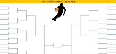 Printable Blank PDF NBA Playoffs Bracket