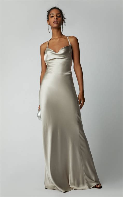 Click product to zoom | Silk prom dress, Silk dress long, Satin gown