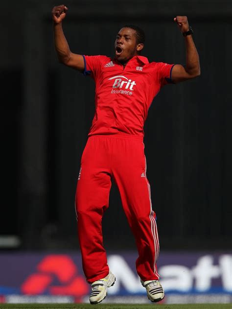 Chris Jordan celebrates his first wicket on ODI debut, England v ...