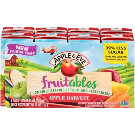 Apple & Eve Fruitables Apple Harvest Juice Boxes, 8 ct / 6.75 fl oz ...