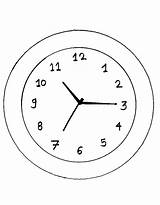 Clock Coloring Pages Free Printable PDF sketch template
