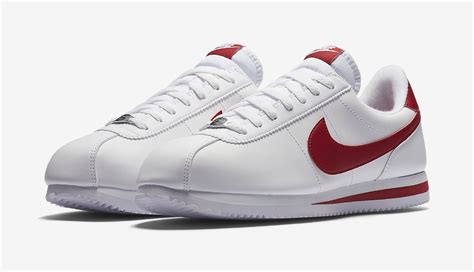 Nike Cortez Basic Leather "White & Gym Red" - Shoe Engine