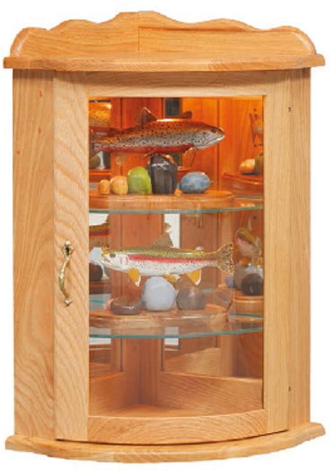 Hanging Corner Curio Cabinet - Free Shipping