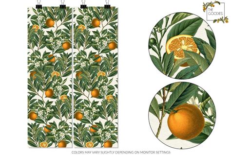 Orange Tree Wallpaper Oranges Fruit Wallpaper Orange | Etsy