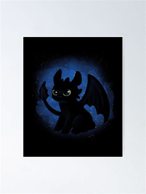 "Toothless Night Fury Cute Dragon" Poster for Sale by DigitalMagician | Redbubble