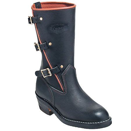 Wesco Boots: Women’s Black BKATH11430 Athena Motorcycle Boots | Black boots women, Motorcycle ...