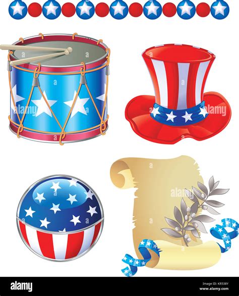 Independence Day symbols Stock Photo - Alamy