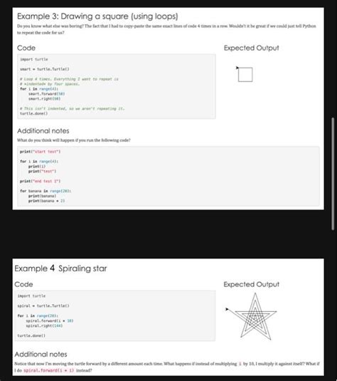 Solved Example 3: Drawing a square (using loops) Do you know | Chegg.com