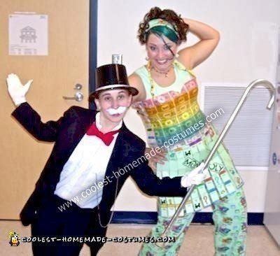 Coolest Homemade Mrs. and Mr. Monopoly Couple Costume