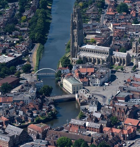 Aerial of Boston in Lincolnshire | Lincolnshire, Aerial images, Travel posters