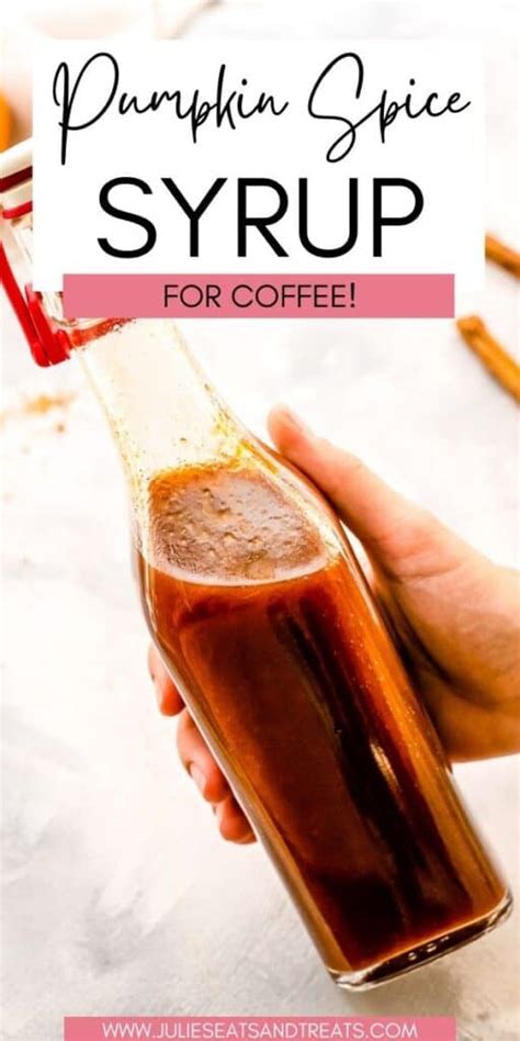 Homemade Pumpkin Spice Coffee Syrup Recipe - Julie's Eats & Treats