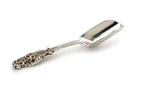 Silver Sugar spoon stock photo. Image of round, classic - 100707280