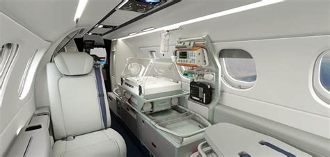 Embraer unveils medevac interior for the Phenom 300 light jet | Business Jet Interiors