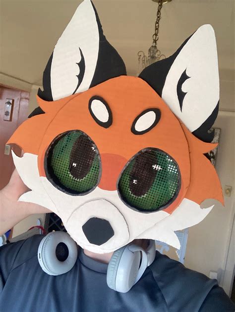 [Not Mine] | Cardboard mask, Fursuit tutorial, Dragon puppet