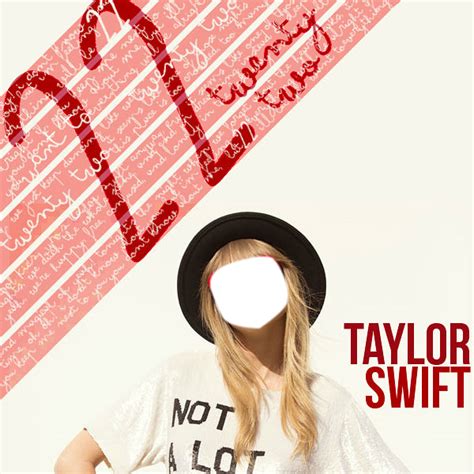 Taylor Swift Feeling 22 Birthday Card - FACEinHOLE