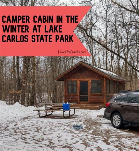 Camper cabin in the winter at lake carlos state park – Artofit