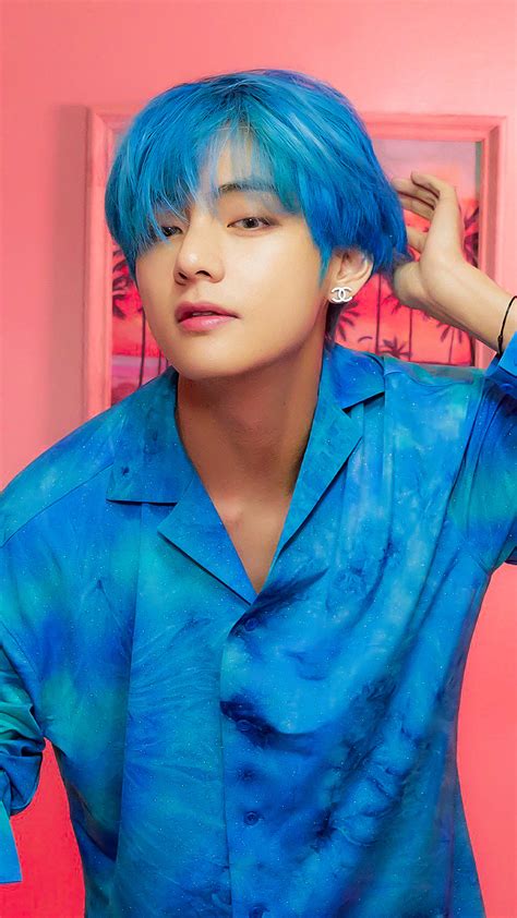 Kim Taehyung Blue Hair (#3167836) - HD Wallpaper & Backgrounds Download