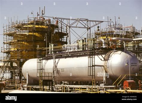 Ras Tanura, the largest oil refinery in the world, operated by Saudi Aramco, the largest oil ...