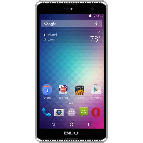 BLU Grand 5.5 HD G030U 8GB Smartphone G030U SILVER B&H Photo