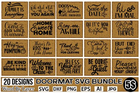 Doormat SVG Bundle Bundle · Creative Fabrica