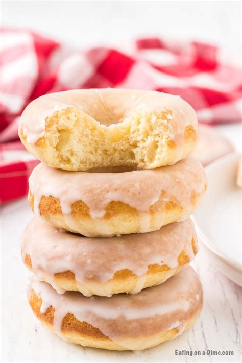 Easy Glazed Baked Donut Recipe - Eating on a Dime