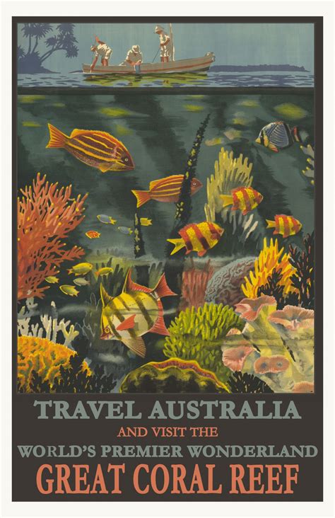 Australia Vintage Travel Poster Free Stock Photo - Public Domain Pictures