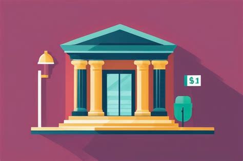 Premium AI Image | bank illustration clip art vector