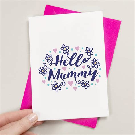 Hello Mummy Card By A is for Alphabet