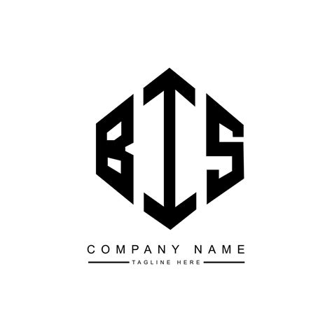 BIS letter logo design with polygon shape. BIS polygon and cube shape ...