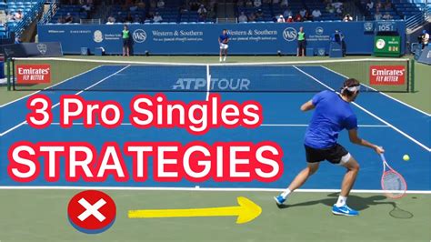 3 Singles Strategies That Help You Win (Pro Tennis Tactics Explained ...