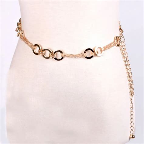 WOMEN'S LADY FASHION METAL CHAIN STYLE BELT BODY CHAIN BELTS FOR WOMEN ...