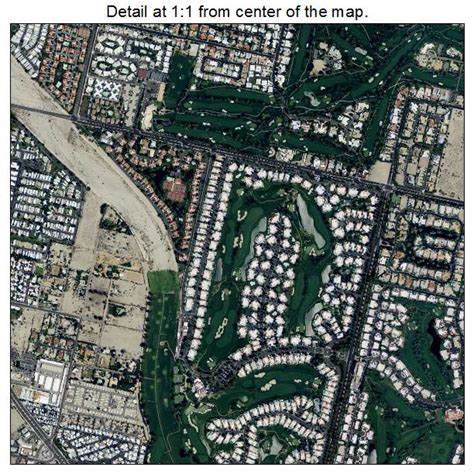 Aerial Photography Map of Rancho Mirage, CA California