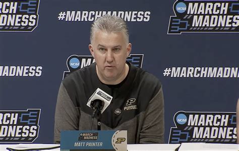 Matt Painter shares his message to Purdue players after stunning NCAA ...