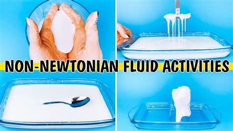 Non-newtonian fluid experiment | Cool and safe activities to do at home - YouTube