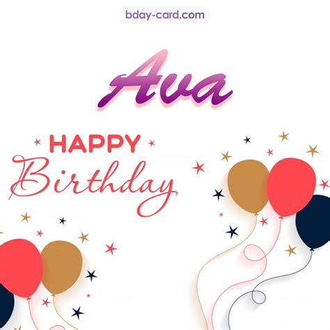 Birthday images for Ava 💐 — Free happy bday pictures and photos | BDay-card.com