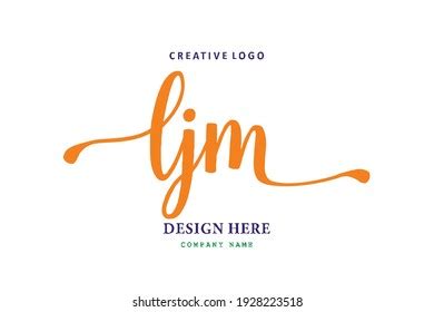 Ljm Lettering Logo Simple Easy Understand Stock Vector (Royalty Free) 1928223518 | Shutterstock