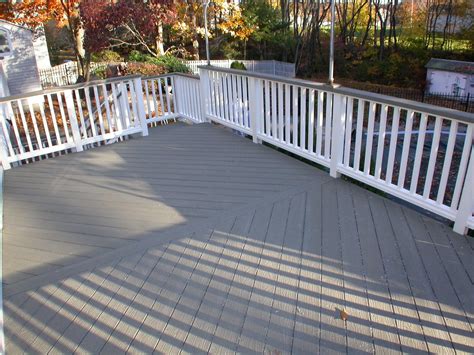 deck color ideas for gray house - Julieann Winston