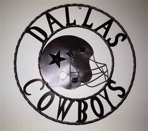 DALLAS COWBOYS Metal Sign Sports Team Football Vintage Craft | Etsy