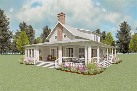 Plan 130015LLS: Exclusive Country House Plan with Two-Story Living Room ...