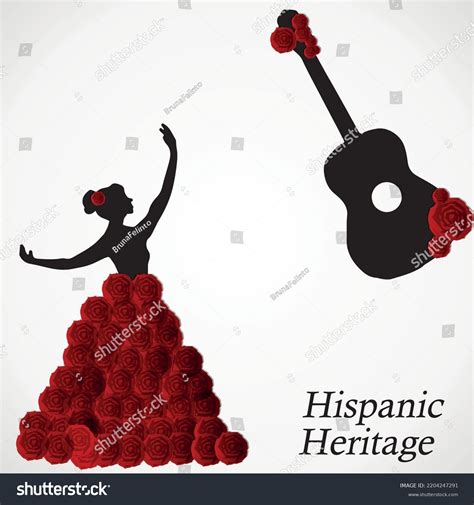 Creative Papercraft Effect Banner Hispanic Heritage Stock Vector ...